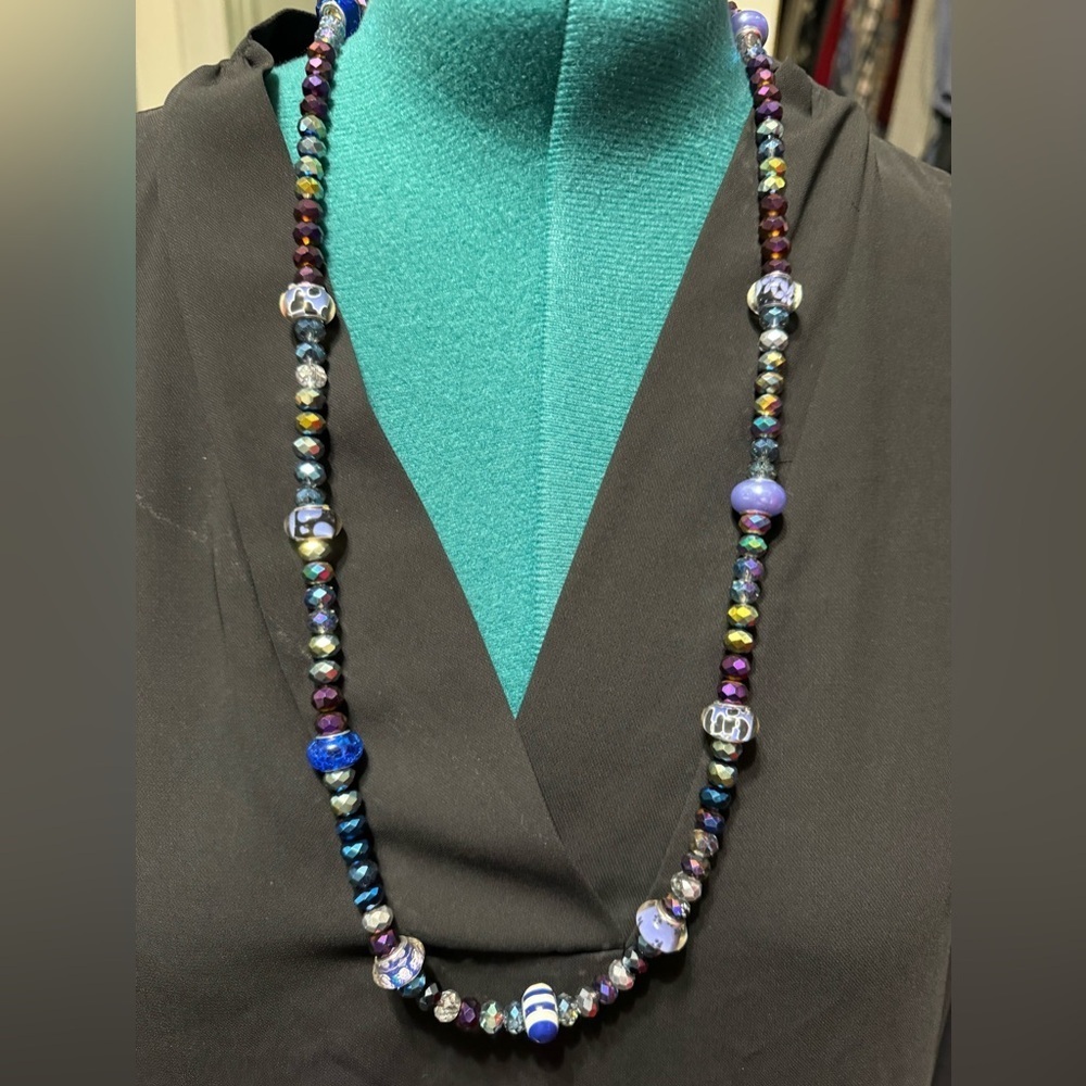 Handcrafted 16" beaded necklace